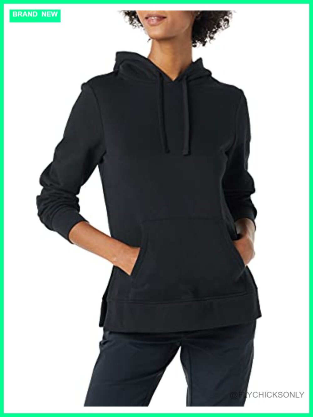 Women's Fleece Hooded Tunic Sweatshirt Kangaroo Pocket Long Sleeve